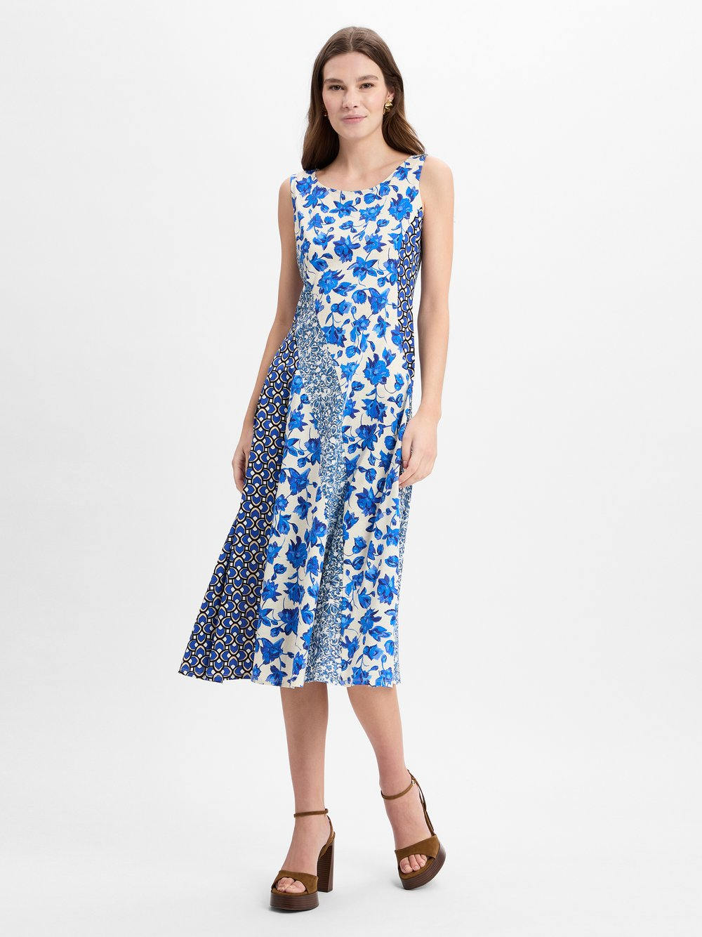 Weekend Max Mara Damska sukienka na co dzień - Cubano Kobiety Bawełna niebieski, XS