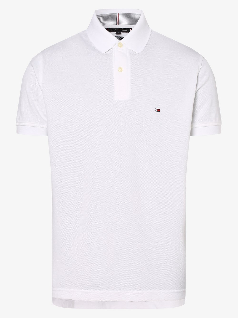 Tommy Hilfiger Męska koszulka polo Mężczyźni Bawełna biały, XL