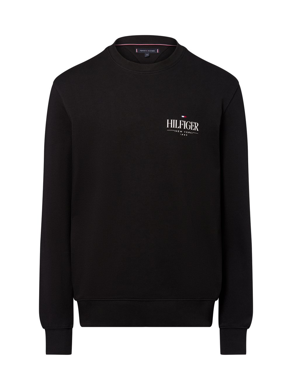 Tommy Hilfiger Bluza męska Mężczyźni Materiał dresowy czarny, S