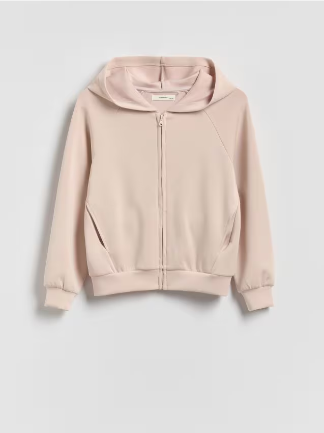Reserved - Rozpinana bluza z modalem - brązowy