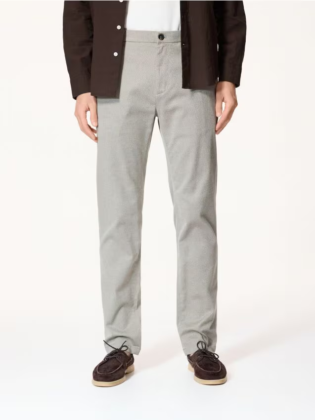 Reserved - Spodnie chino slim - zielony