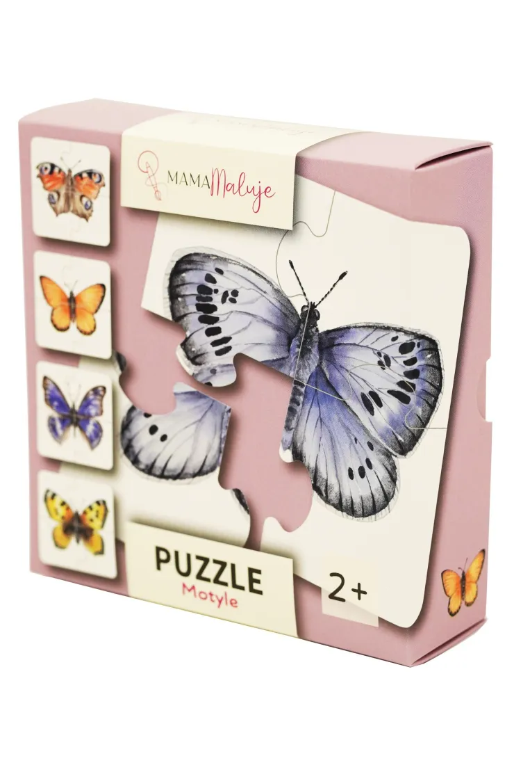 Puzzle 4 el. Motyle
