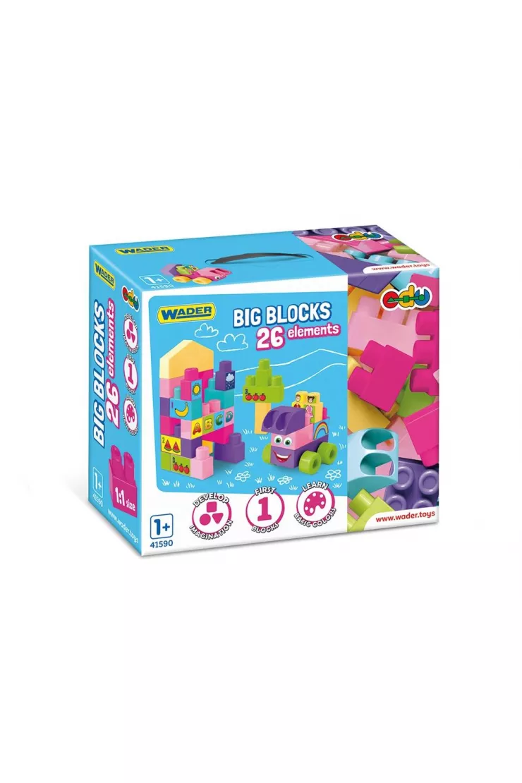  Big Blocks Pink klocki 26el