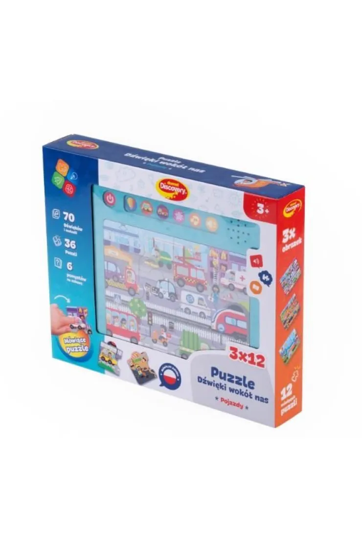 Puzzle dźwięki wokół nas - Pojazdy