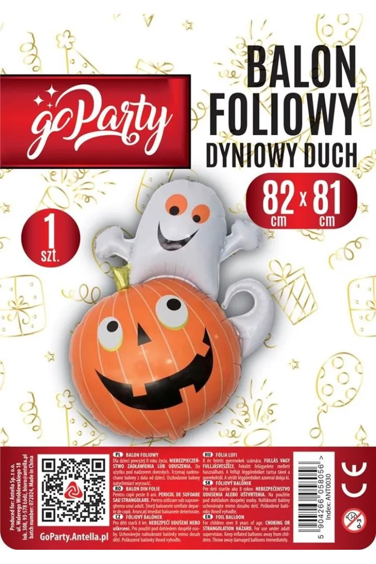 Balon foliowy Dyniowy duch