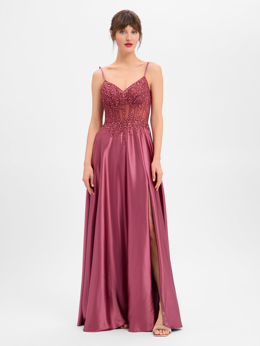 Luxuar Fashion Damska sukienka wieczorowa Kobiety czerwony, 34