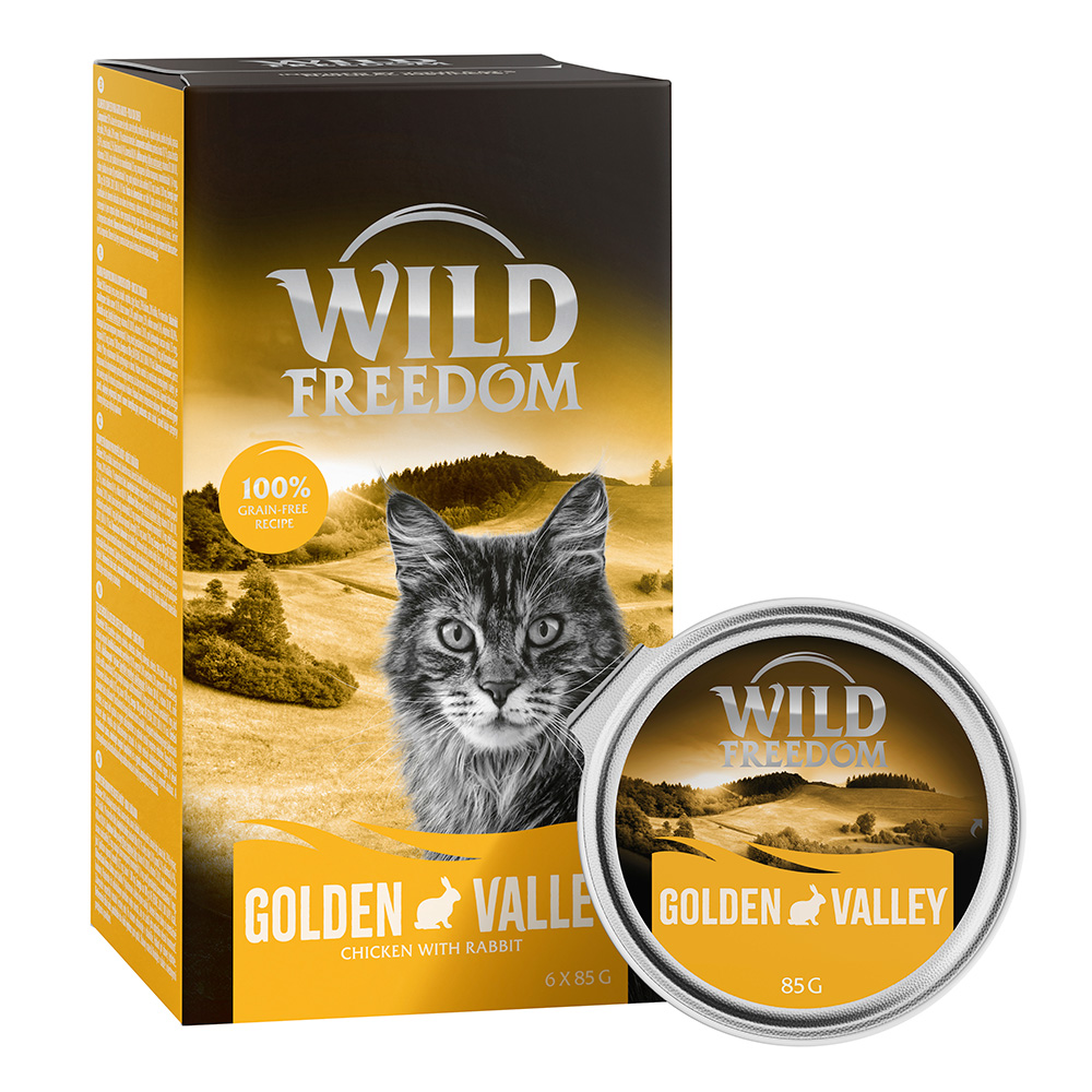 Pakiet Wild Freedom Adult, tacki, 12 x 85 g - Golden Valley, królik i kurczak