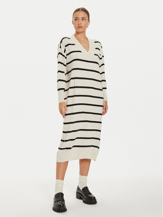 ONLY Sukienka dzianinowa New Tessa 15236372 Beżowy Relaxed Fit