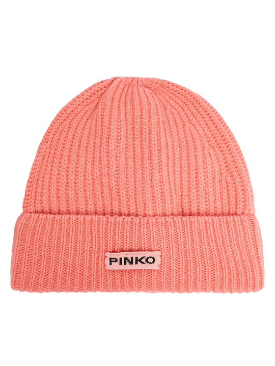 Pinko Czapka Lambkin Cuffia AI 24-25 BLK01 104489 A1CH Koralowy