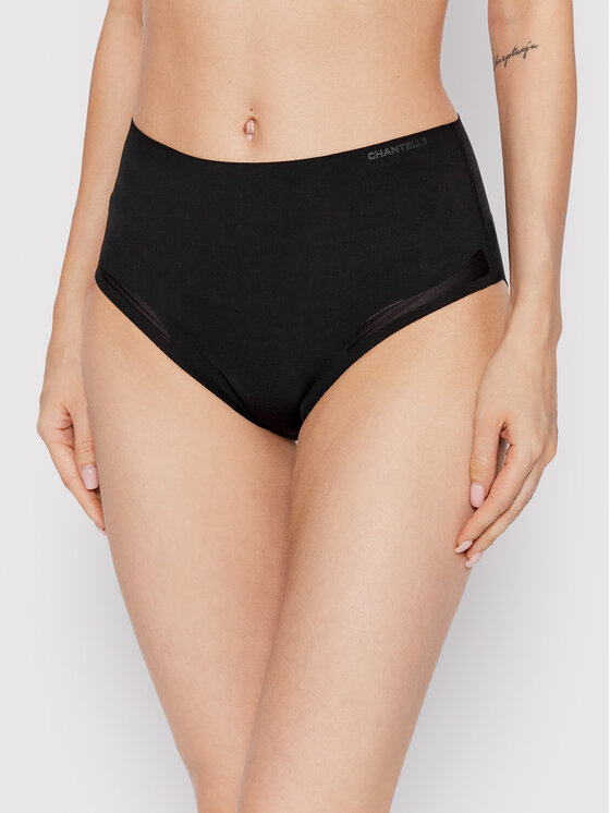 Chantelle Figi klasyczne z wysokim stanem Pure Light C10M80 Czarny