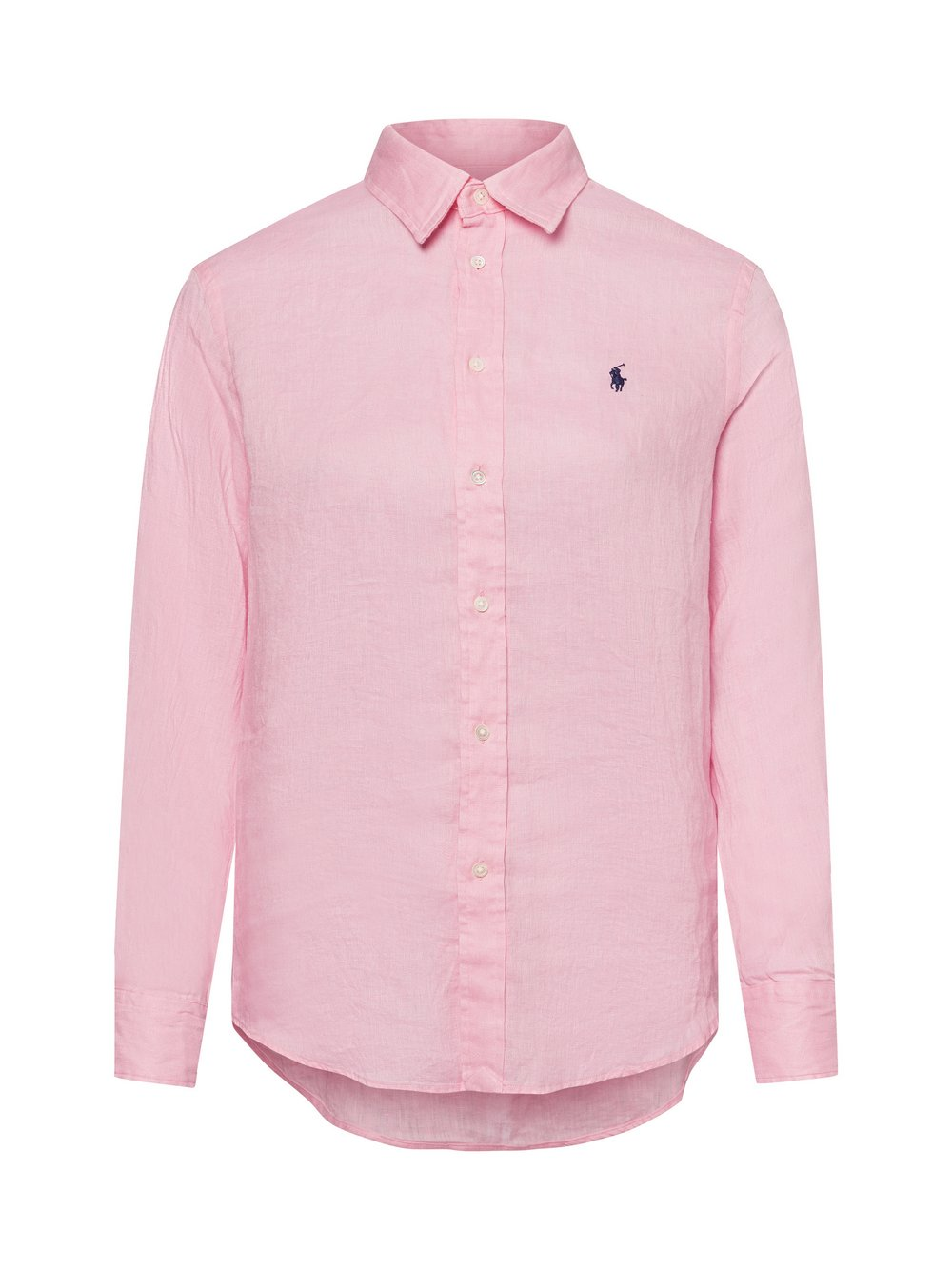 Polo Ralph Lauren Lniana bluzka damska - luźny krój Kobiety len różowy, L