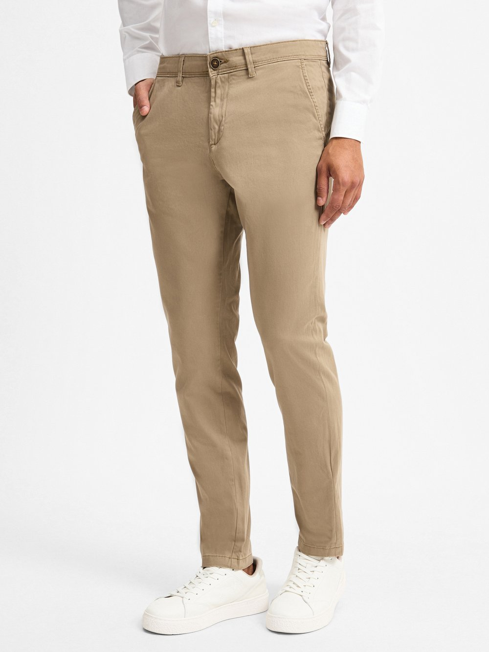 Jack & Jones Spodnie Mężczyźni Bawełna brązowy, 34-34