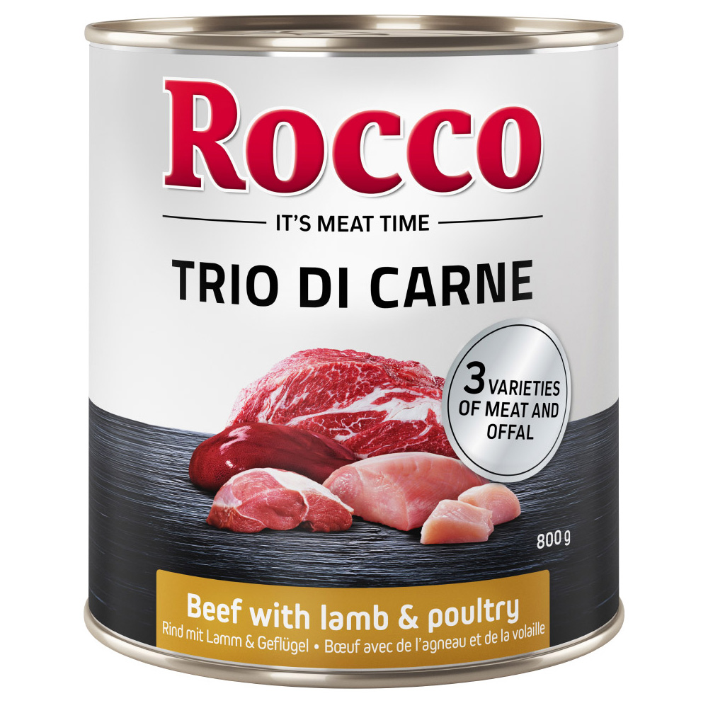 Rocco Classic Trio di Carne - Wołowina, jagnięcina i drób, 6 x 800g