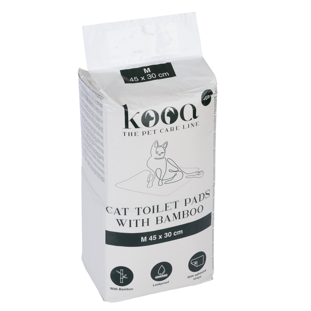 kooa kuweta kryta z eko-tworzywa sztucznego - Uzupełnienie: 40 szt. kooa podkładki treningowe z bambusem, dł. x szer.: 45 x 30 cm