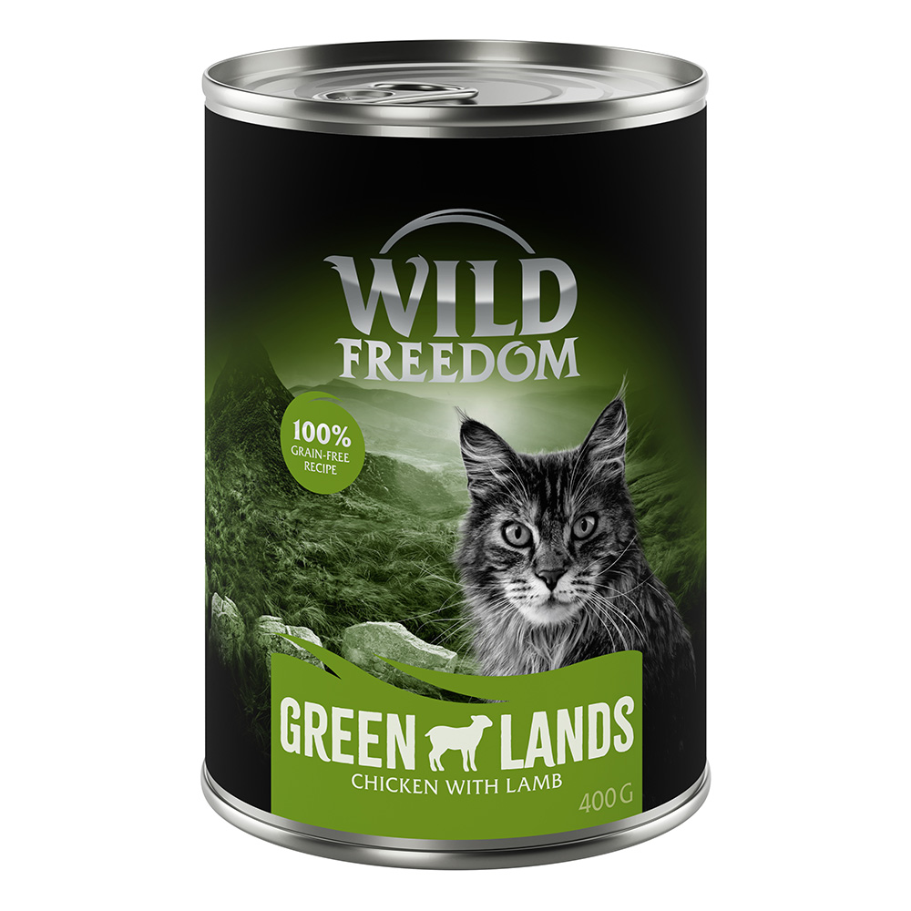 Megapakiet Wild Freedom Adult, 24 x 400 g - Green Lands - Jagnięcina i kurczak