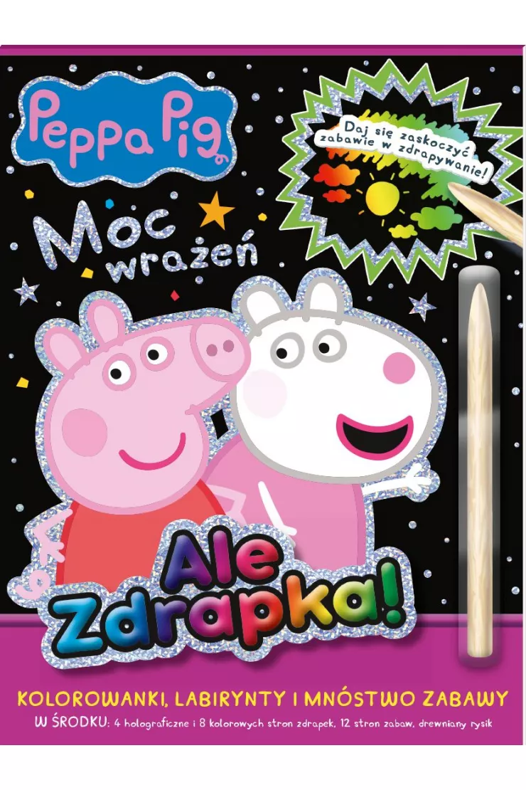 Moc wrażeń. Peppa Pig. Ale zdrapka!