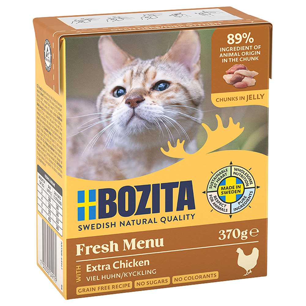 Bozita Tetra w galarecie, 6 x 370 g - Duża ilość kurczaka