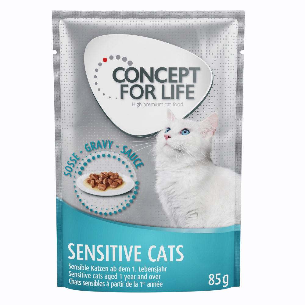 Concept for Life Sensitive Cats z kurczakiem, w sosie - 48 x 85 g
