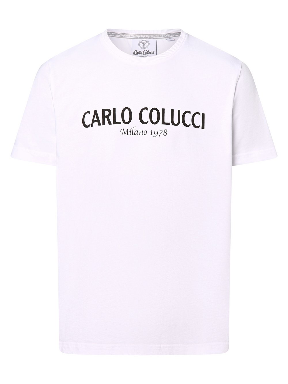Carlo Colucci Koszulka męska Mężczyźni Bawełna biały, L