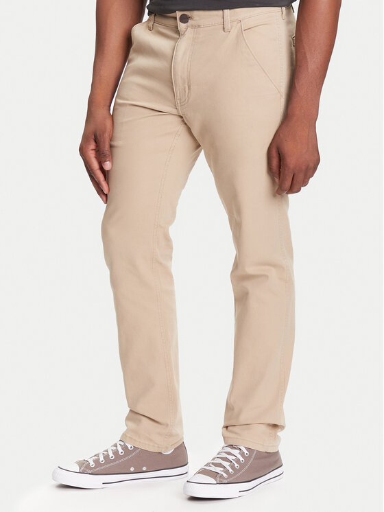 Wrangler Chinosy 112371101 Beżowy Regular Fit
