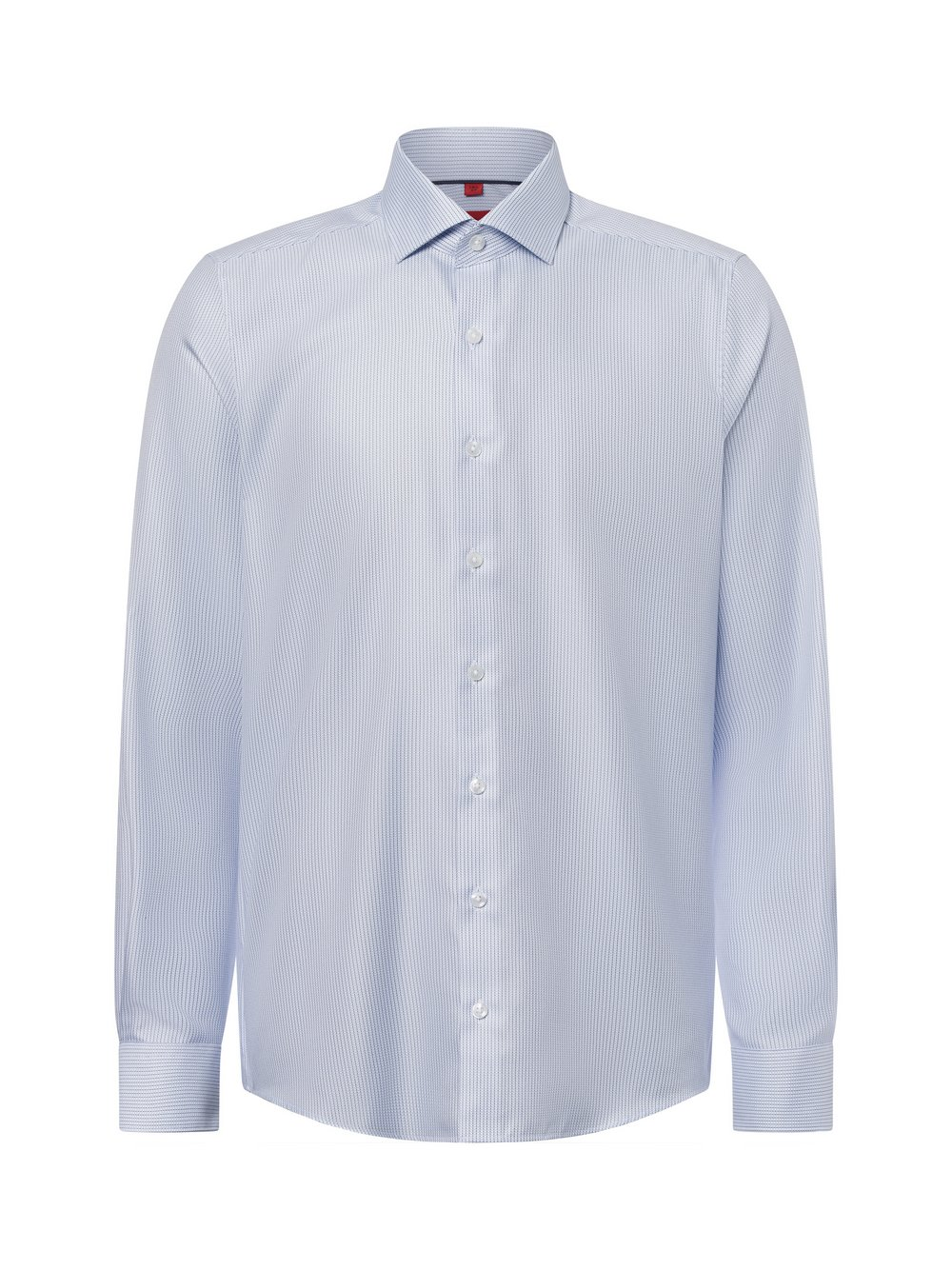 Finshley & Harding Męska koszula biznesowa - non-iron Mężczyźni Slim Fit Bawełna niebieski, 37
