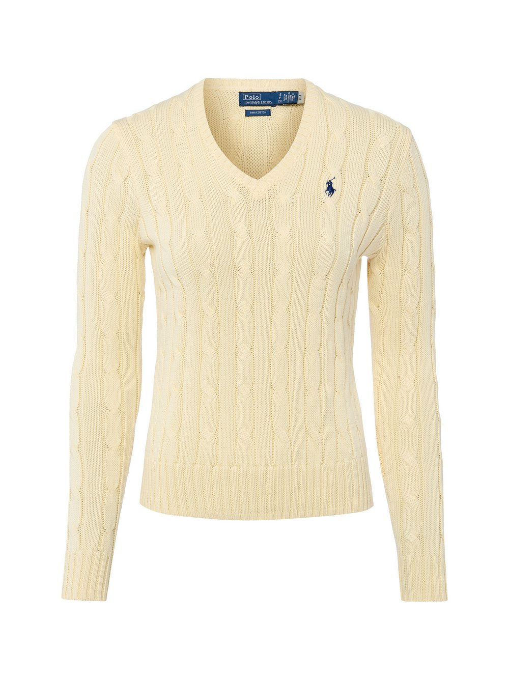 Polo Ralph Lauren Sweter damski z dzianiny Kobiety Bawełna żółty, L