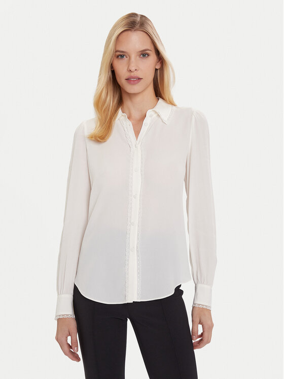 TWINSET Koszula 252TT2142 Beżowy Regular Fit