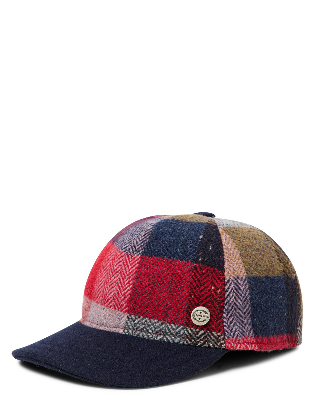 Nils Sundström Męska wełniana czapka Mężczyźni Wełna niebieski|wielokolorowy, 58