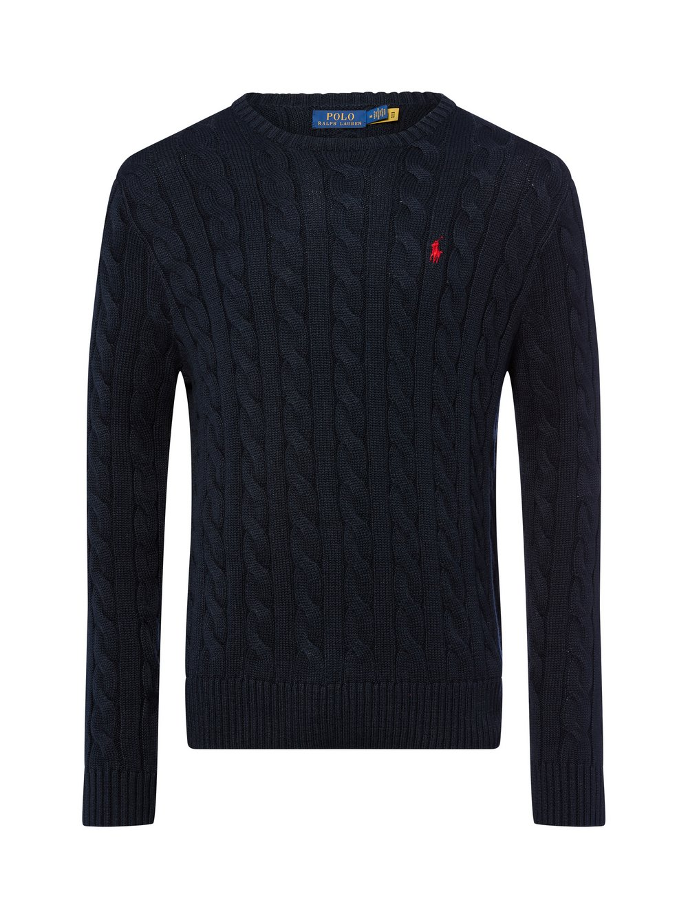 Polo Ralph Lauren Męski sweter z dzianiny Mężczyźni Bawełna niebieski, XXL
