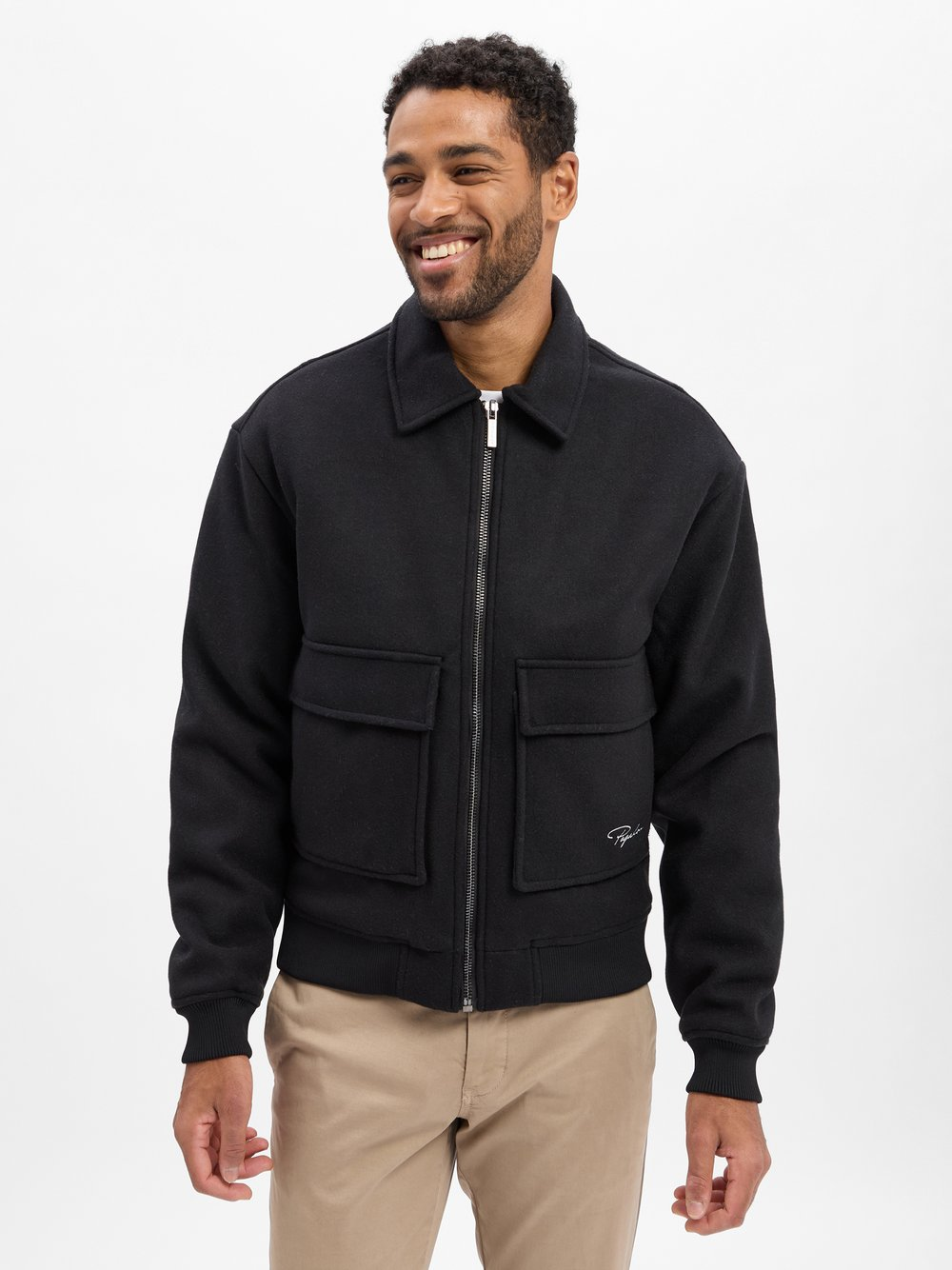 PEGADOR Męska kurtka zimowa - Aiken Mężczyźni Sztuczne włókno czarny, L