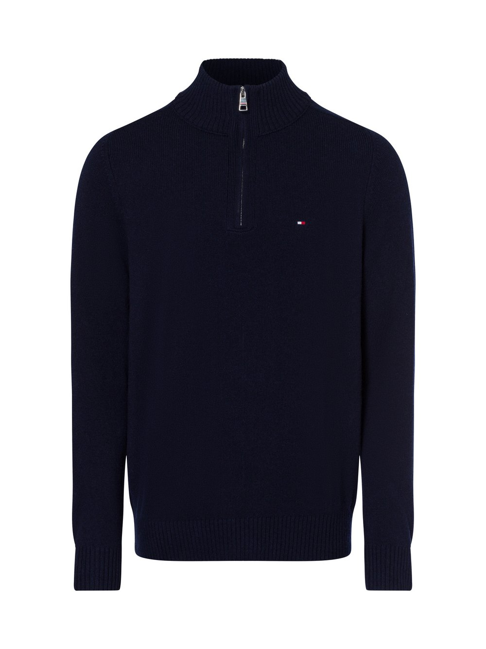 Tommy Hilfiger Męski sweter z dzianiny Mężczyźni Wełna niebieski, S