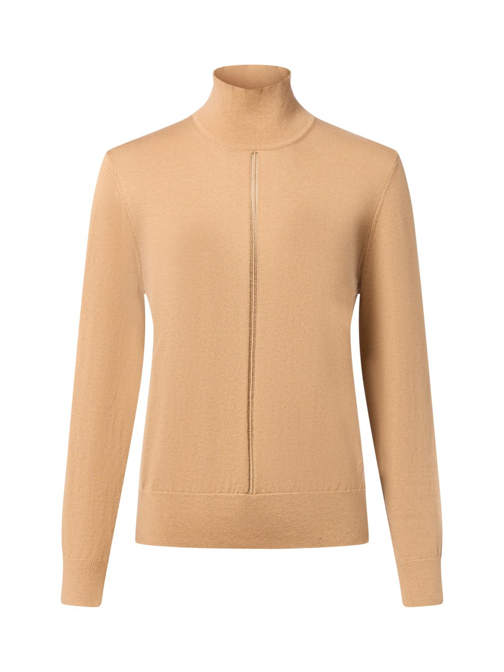 BOSS Orange Sweter damski z zawartością wełny dziewiczej - Faghettini Kobiety Bawełna beżowy|brązowy, XS