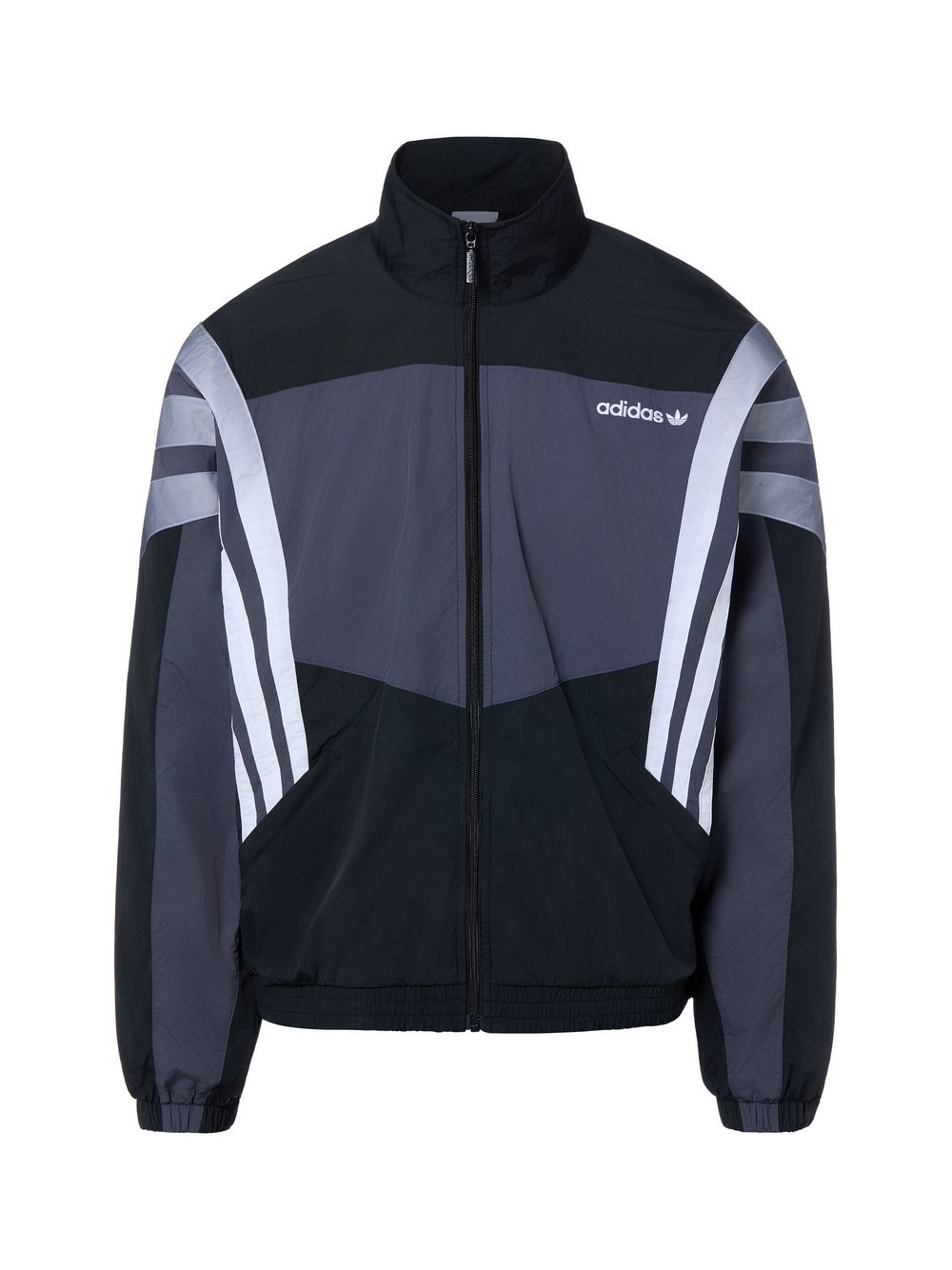 adidas Originals Męska bluza dresowa - Santiago Mężczyźni Sztuczne włókno czarny|szary|biały, S