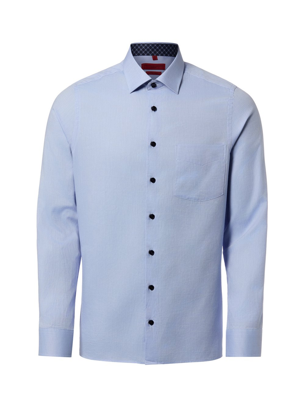 Finshley & Harding Męska koszula biznesowa - Easy Care Mężczyźni Slim Fit Bawełna niebieski, 41