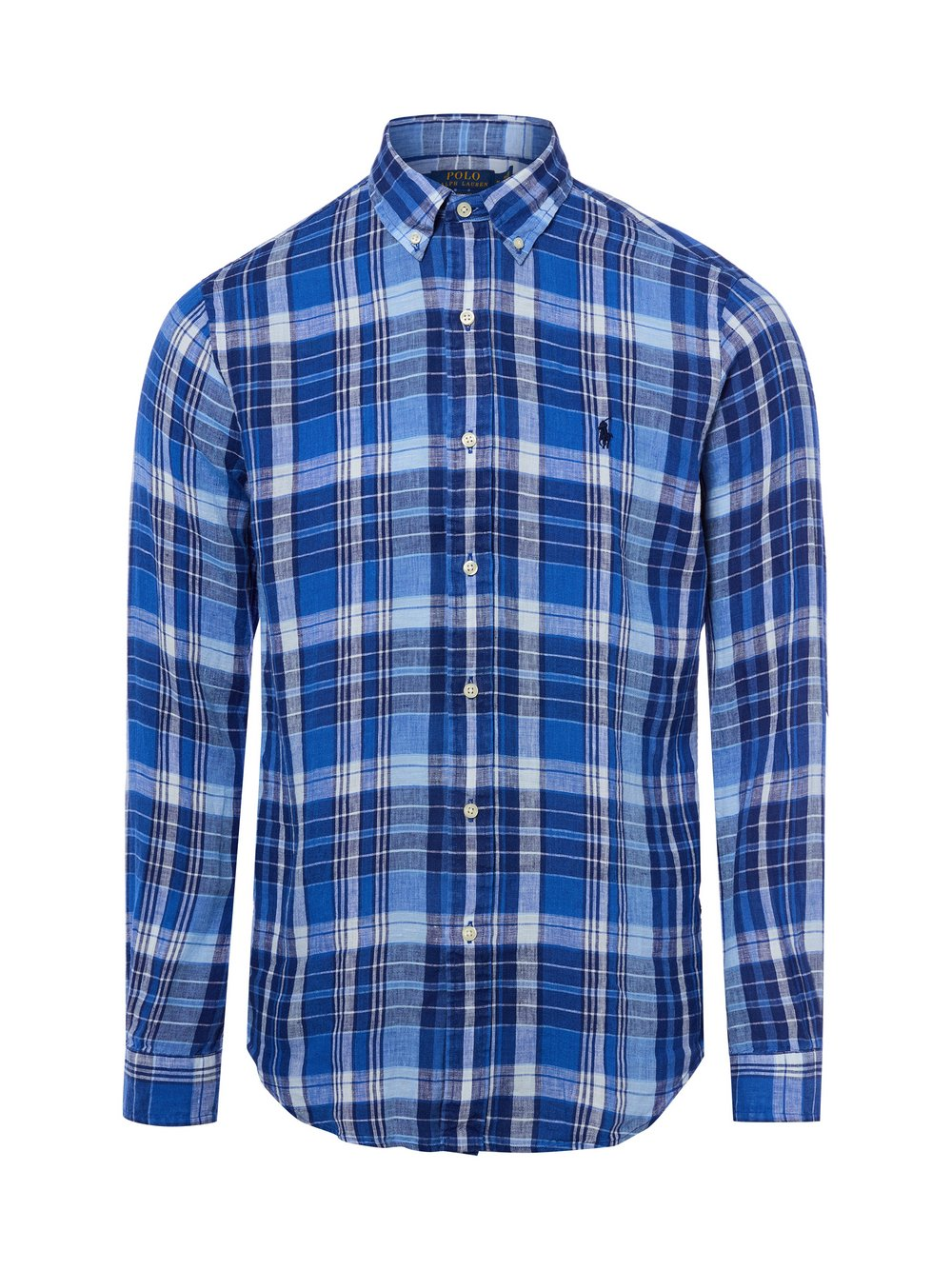 Polo Ralph Lauren Męska koszula lniana Mężczyźni Modern Fit len niebieski, M