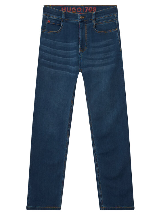 HUGO Jeansy G00987 D Granatowy Slim Fit