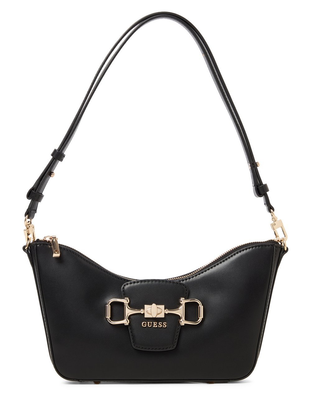 GUESS Damska torba na ramię - Janie Kobiety Sztuczna skóra czarny, ONE SIZE