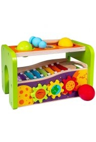 Zabawka edukacyjna Przybijanka Cymbałki drewniane SMILY PLAY SPW84954