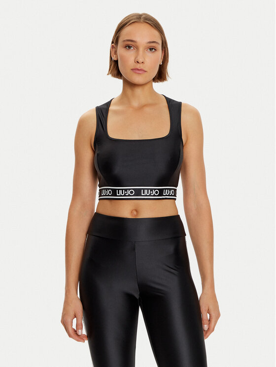 Liu Jo Sport Biustonosz top TF4191 J4726 Czarny Regular Fit