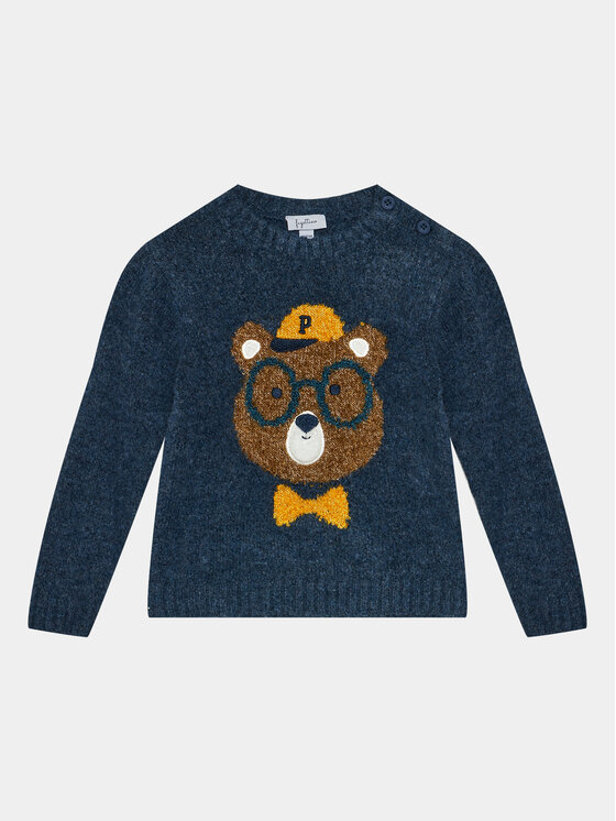 OVS Sweter 1895314 Granatowy Regular Fit