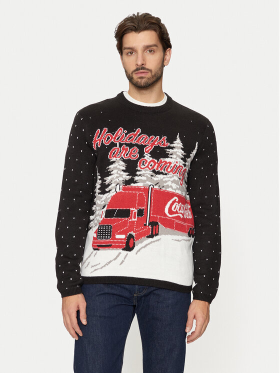 Only & Sons Sweter Xmas 22031176 Granatowy Regular Fit