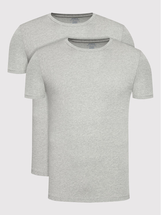 Polo Ralph Lauren Komplet t-shirtów 714835960003 Szary Slim Fit