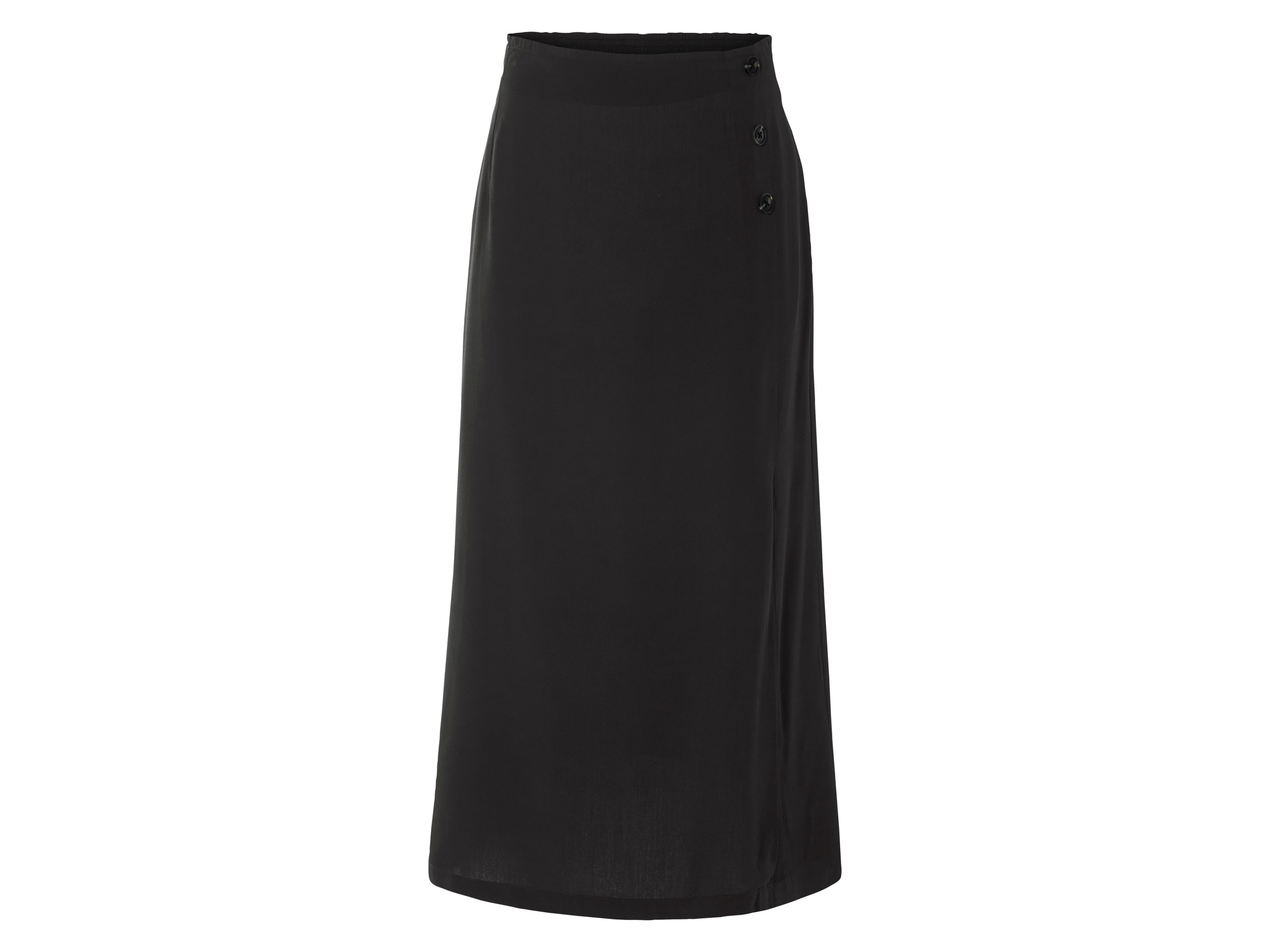 esmara® Spódnica midi damska z rozcięciem (Czarny, XS (32/34))