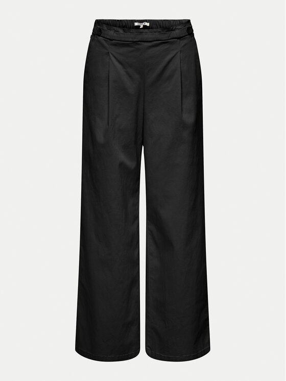 ONLY Spodnie materiałowe Stella 15338662 Czarny Wide Leg