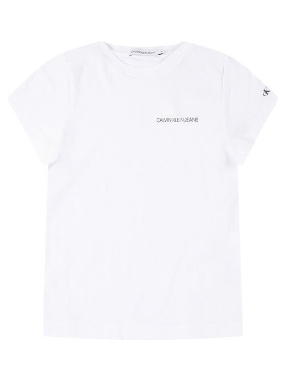 Calvin Klein Jeans T-Shirt IB0IB00456 Biały Regular Fit