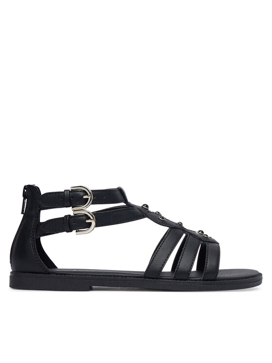 Geox Sandały Jr Sandal Karly J6535D 000BC C9258 D Czarny