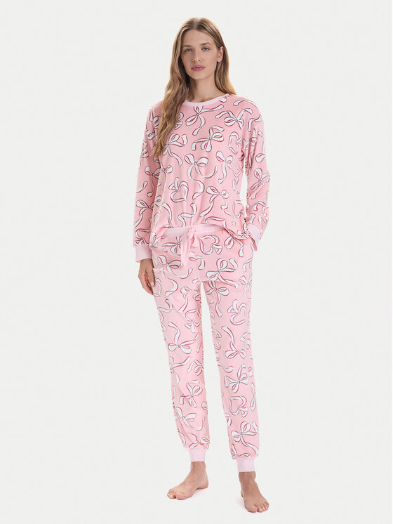 Kate Spade Piżama KSI92767F Różowy Regular Fit