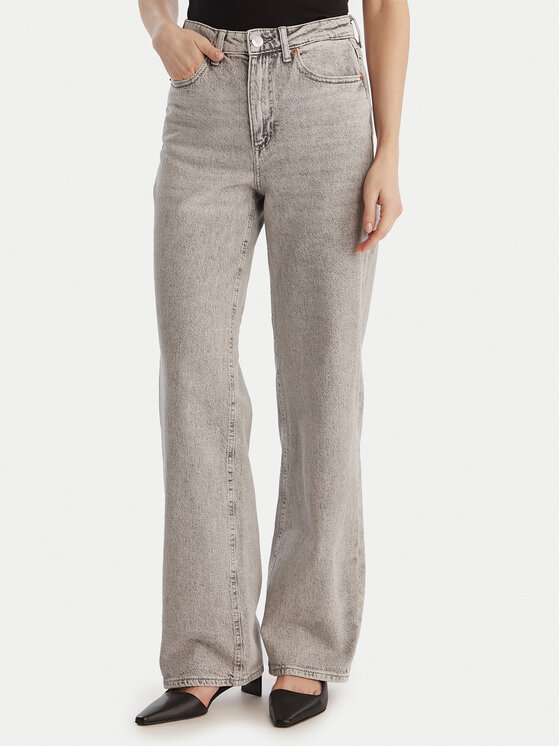 Vero Moda Jeansy Tessa 10345320 Szary Wide Leg