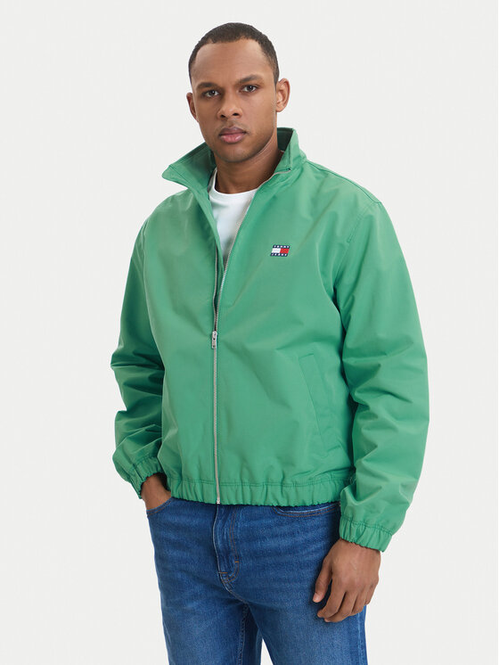 Tommy Jeans Kurtka przejściowa Essential DM0DM22720 Zielony Regular Fit