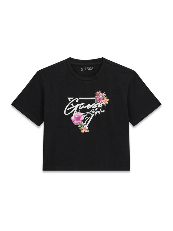 Guess T-Shirt J6GI15 K6YW4 Czarny Relaxed Fit